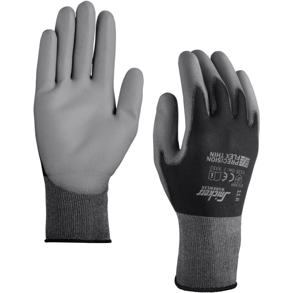 Snickers - Precision Flex Thin Glove, Right - Black