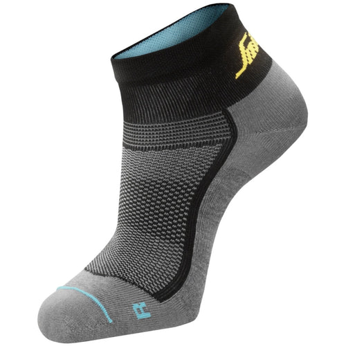 Snickers - LiteWork, 37.5® Low Socks - Grey Melange\\Black