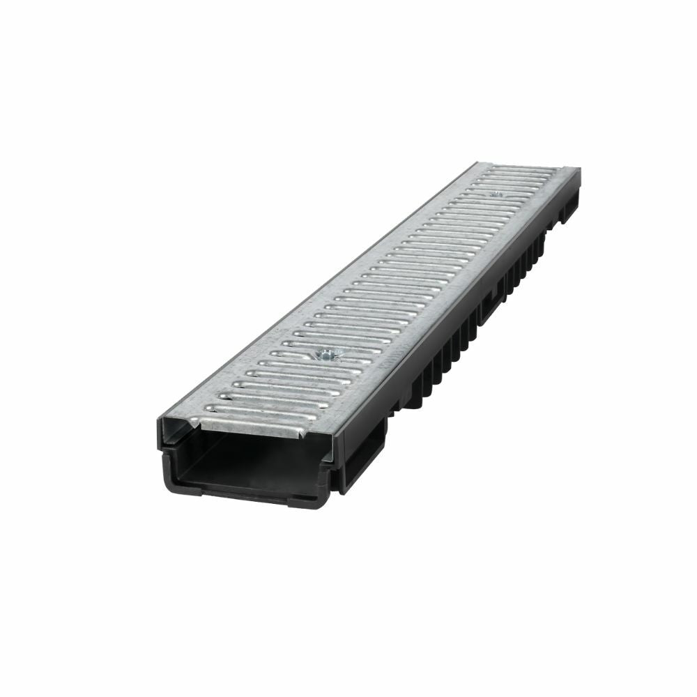 Polypropylene Channel c/w Galv Steel Slotted Grating (55mm)