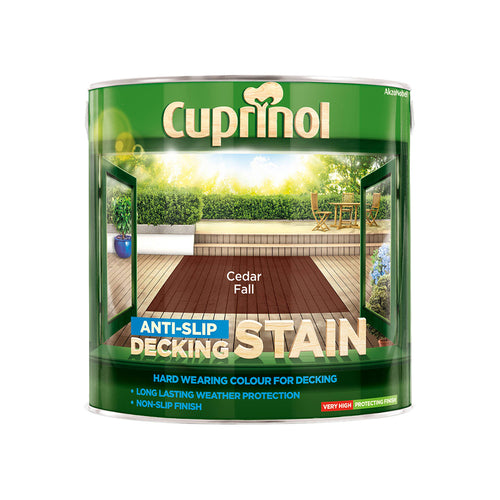 Cuprinol Anti-Slip Decking Stain Cedar Fall 2.5L