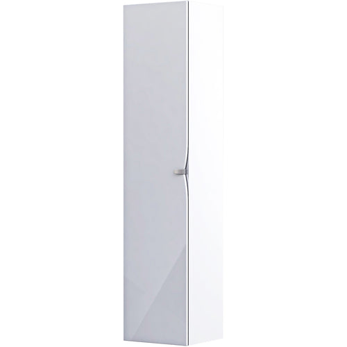 Serra 35cm Tall Boy Wall Cabinet - Gloss White