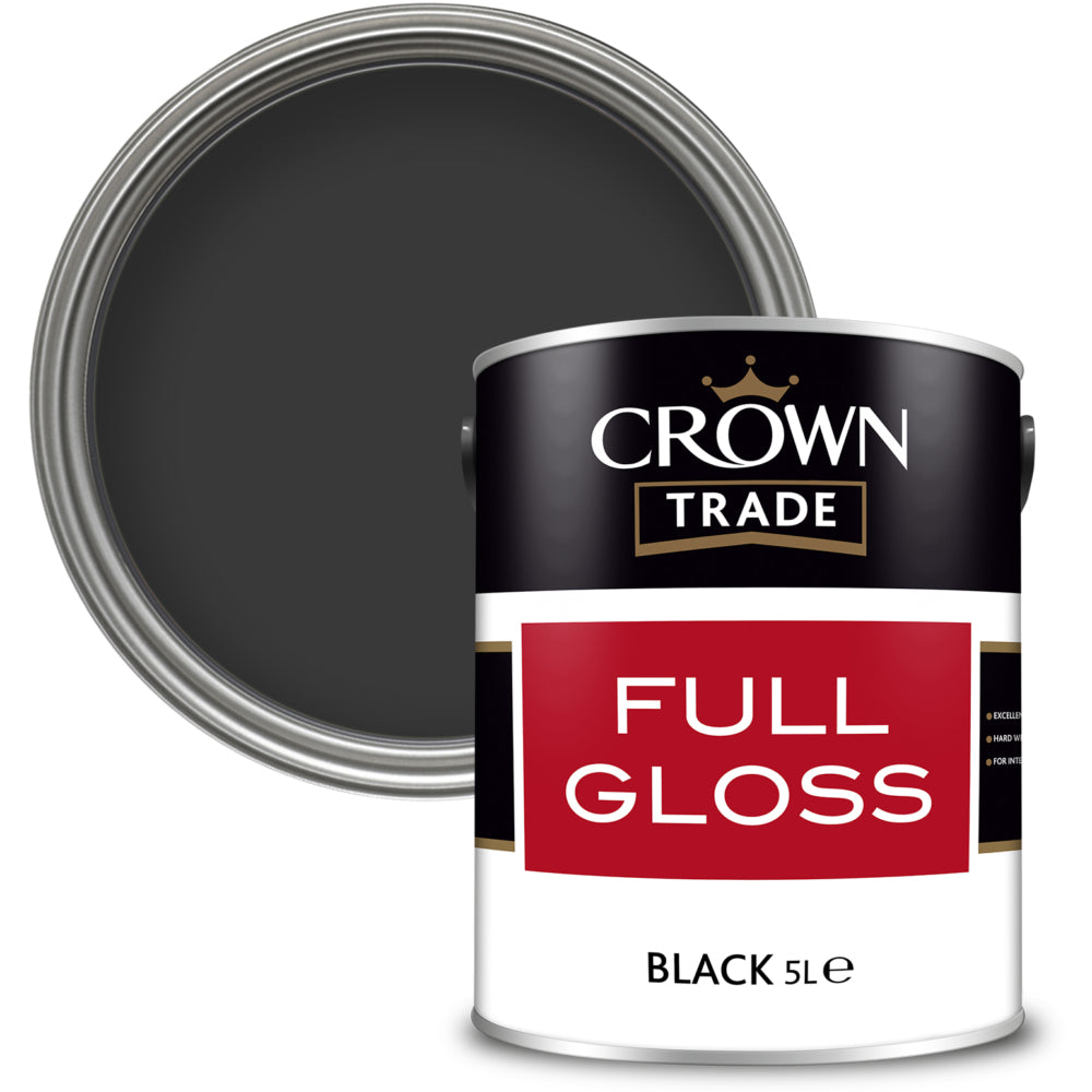 Crown Trade Full Gloss Black 5L