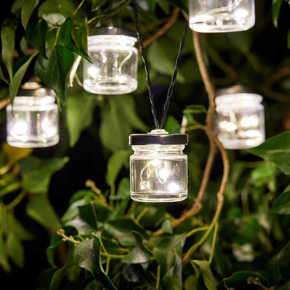 Smart Solar - Firefly Jar Solar String Lights - Set of 10