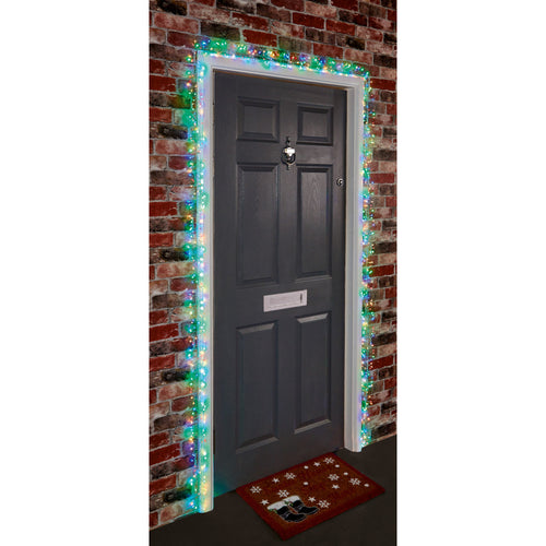 800 LED Multi Action Microbrights Garland Door Lights with Timer