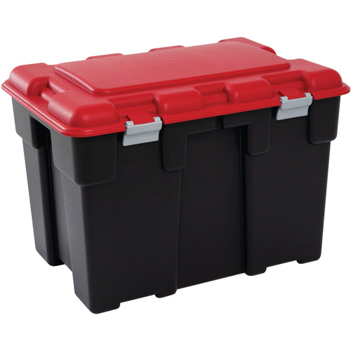 Explorer Extra Large Storage Trunk 185ltr - Black & Red