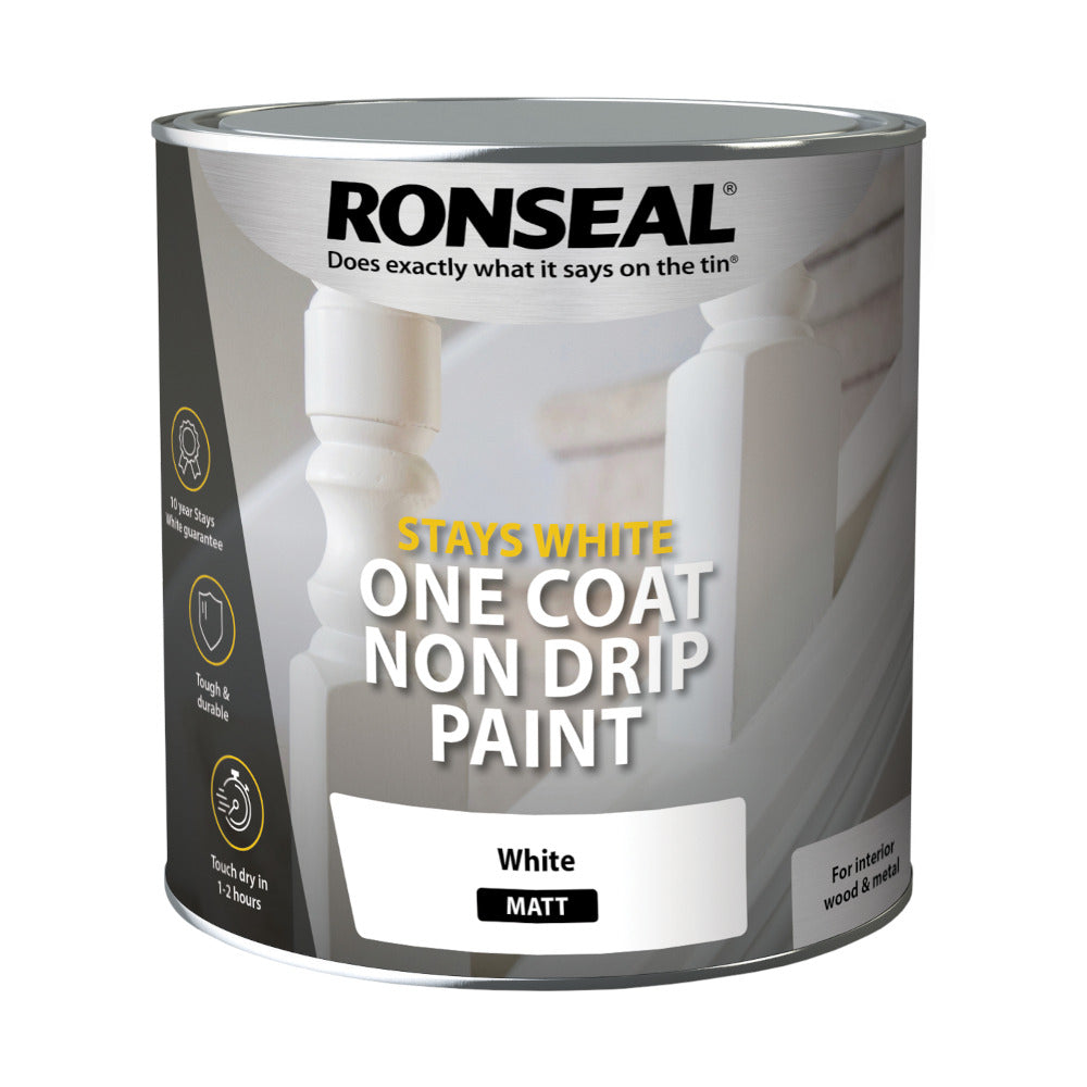 Ronseal Stays White One Coat Matt 2.5L