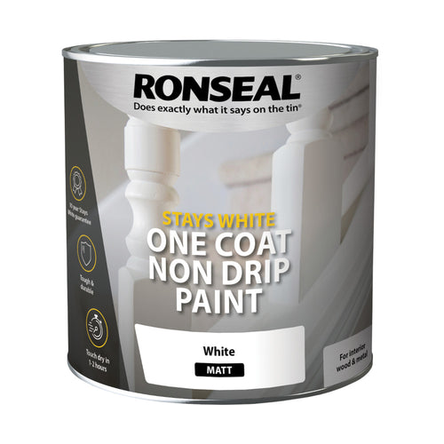 Ronseal Stays White One Coat Matt 2.5L