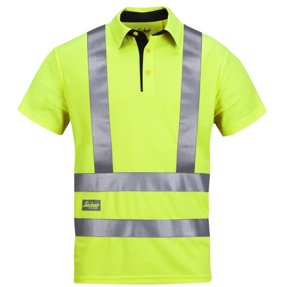 Snickers - High-Vis A.V.S. Polo Shirt Class 2 - High vis yellow