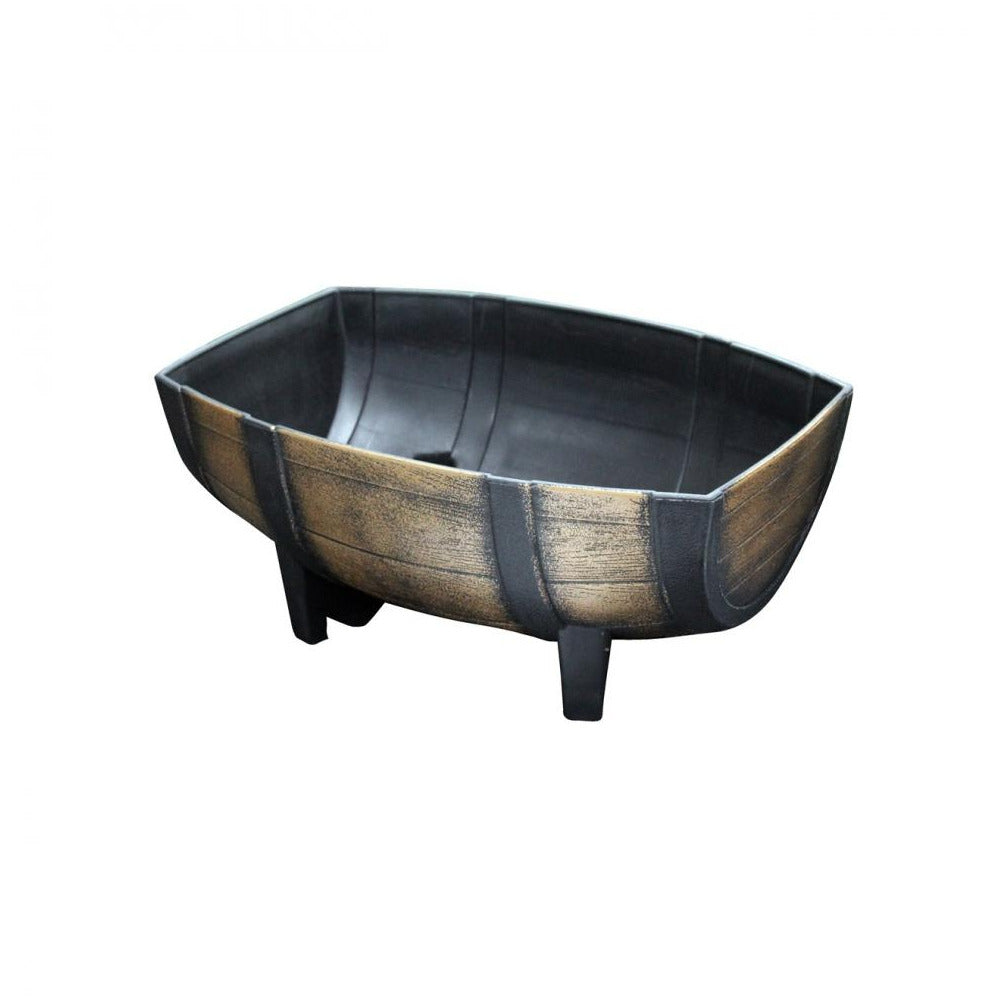 Kingfisher - Medium Oak Barrel Trough Planter