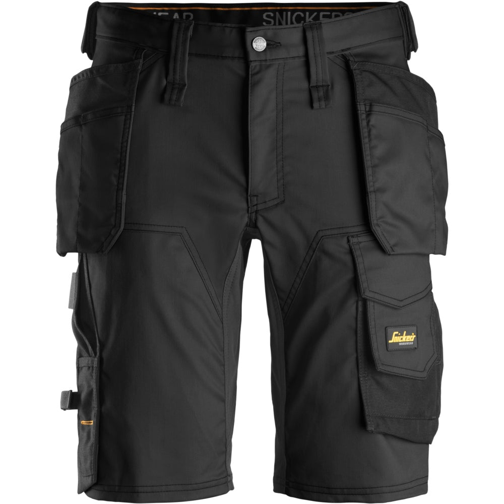 Snickers - AllroundWork, Stretch Shorts Holster Pockets - Black\\Black
