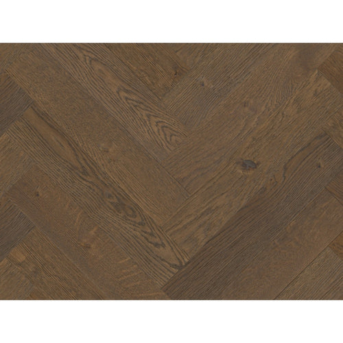 Herringbone Albury Oakstained, Brushed & Matt Lacquered Engineered Flooring 18mm