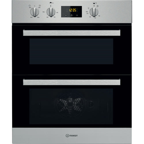 Indesit Built In Electric Double Oven IDU 6340 IX