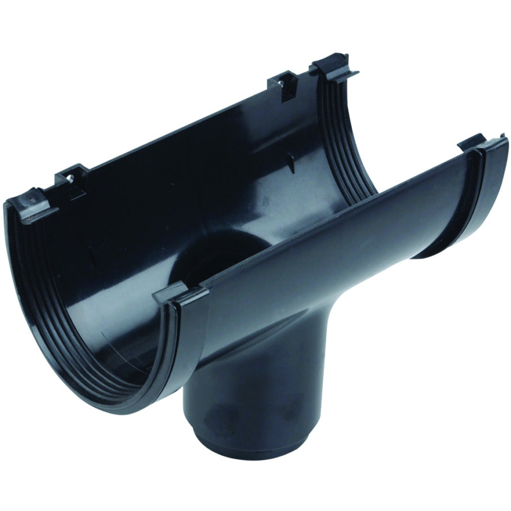 Rainwater DeepLine OsRDL PVC-U Running Outlet Black 113mm