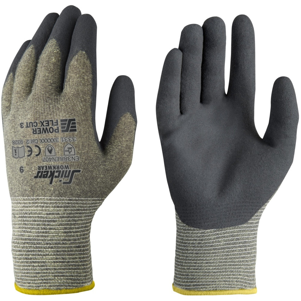 Snickers - Power Flex Cut 3 Gloves 100 pairs - Two Tone Combo 