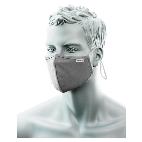 Portwest - 3-Ply Nose Bridge Mask  (Pk25) - Heather Grey