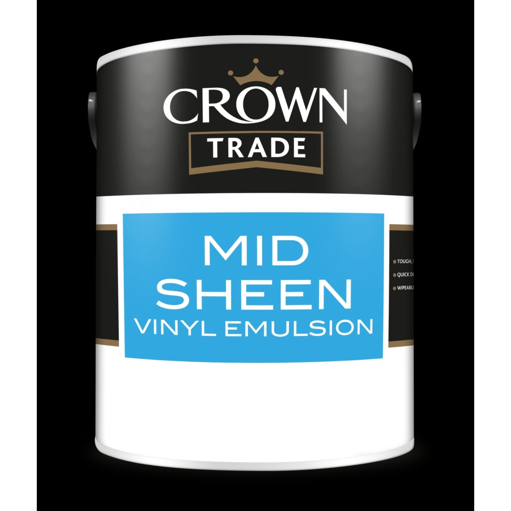Crown Trade Medium Sheen Emulsion Base Platinum Light 5L