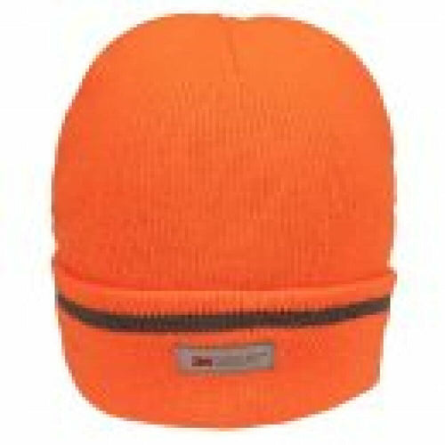 Reflective Hi-Vis Thinsulate Ski Hat Black