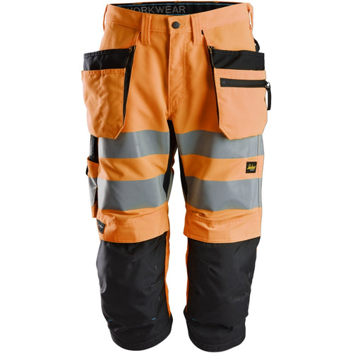 Snickers - LiteWork, High-Vis Pirates+ Holster Pockets Class 2 - High vis orange\\Black