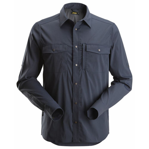Snickers - LiteWork, Wicking Long Sleeve Shirt - Navy