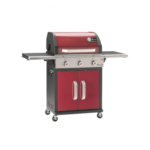 Landmann - Triton 3.0 Burner PTS  Gas BBQ - Bordeaux Red - Bordeaux Red