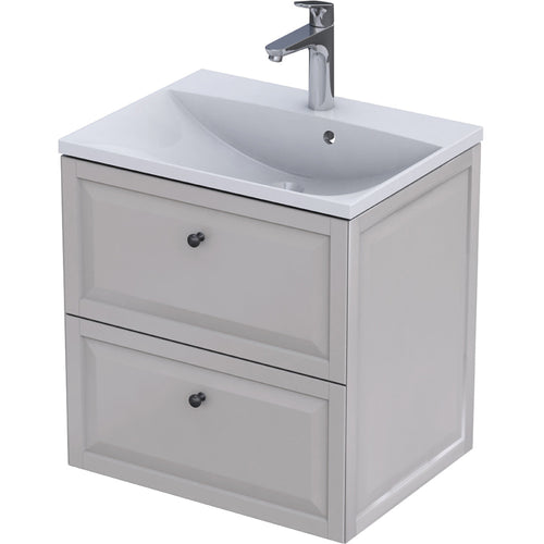 Chatsworth 60cm 2 Drawer Vanity Unit - Sand Matt