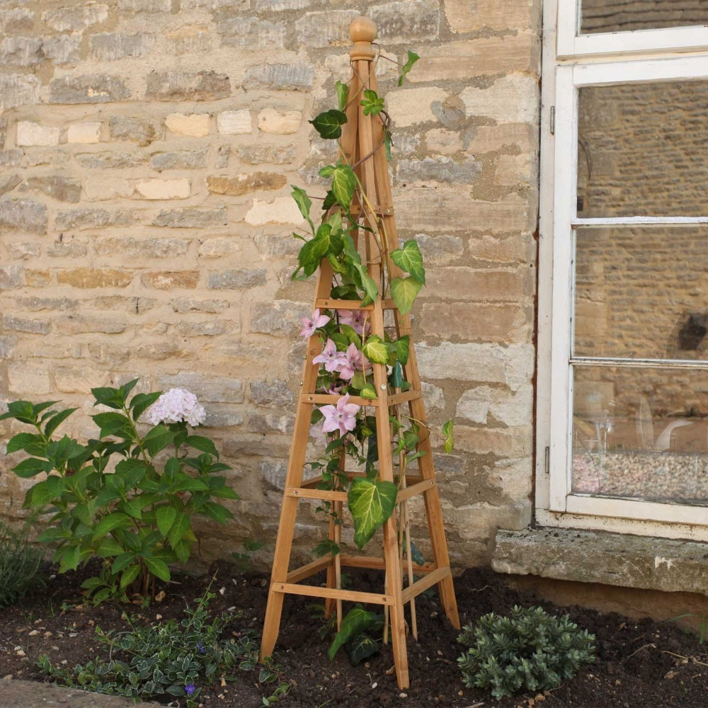 Smart Garden - Woodland Obelisk 1.9m - Tan, FSC 1