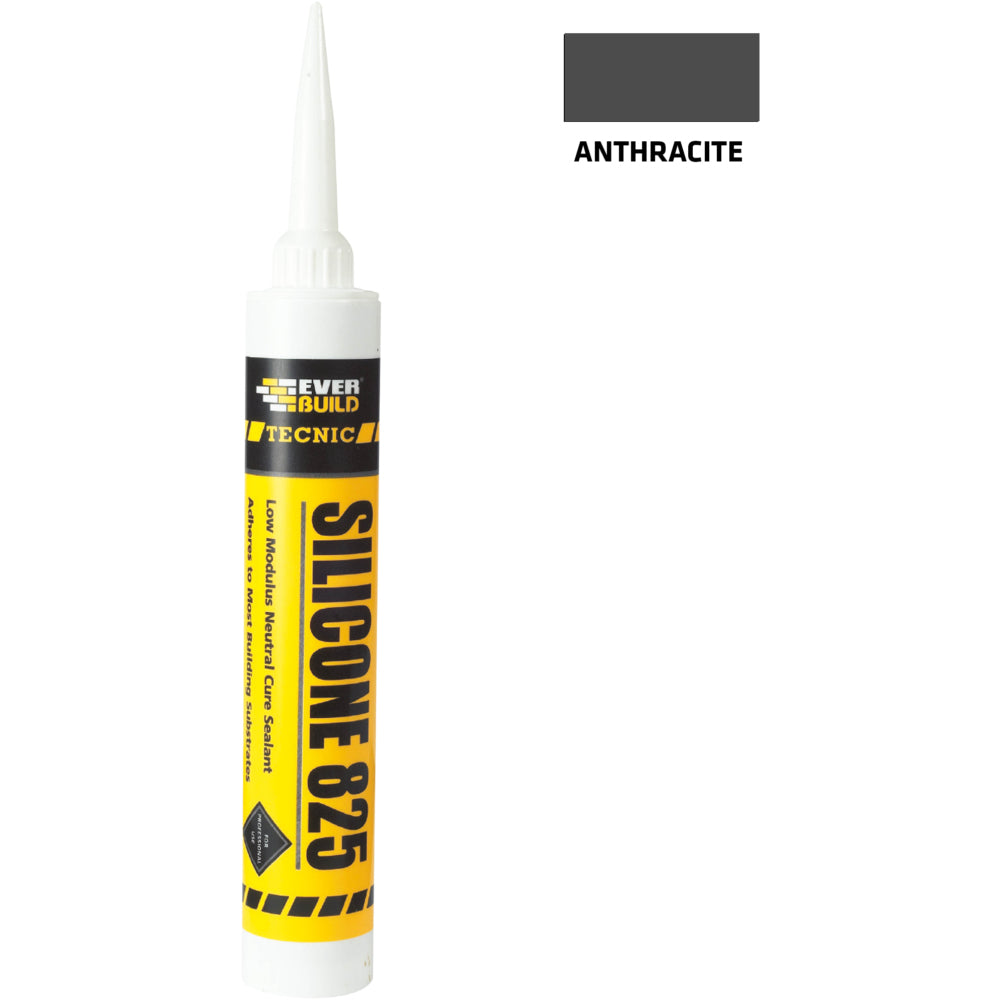 Everbuild Tecnic Silicone 825 Anthracite - 380ml