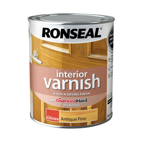 Ronseal Interior Varnish Antique Pine Gloss 750ml