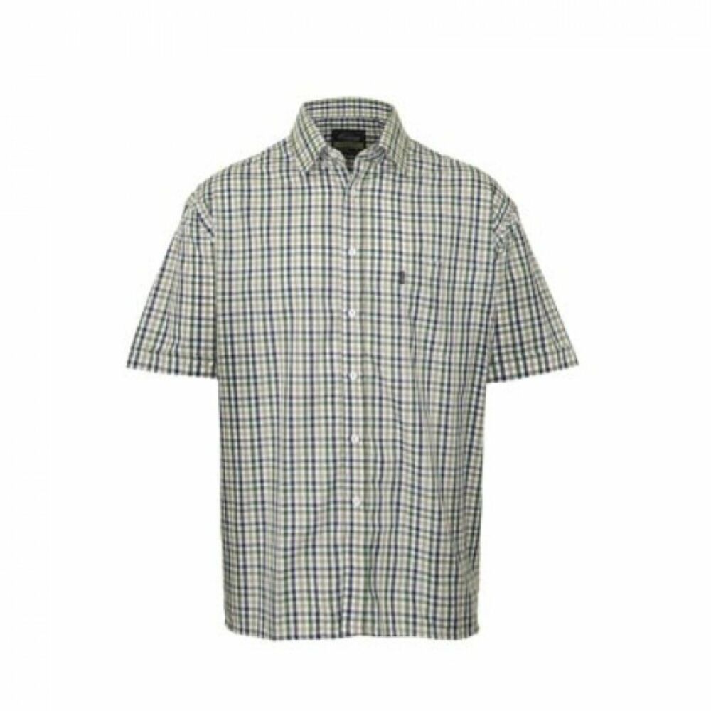 Champion Doncaster Polycotton Short-Sleeved Shirt Green - L