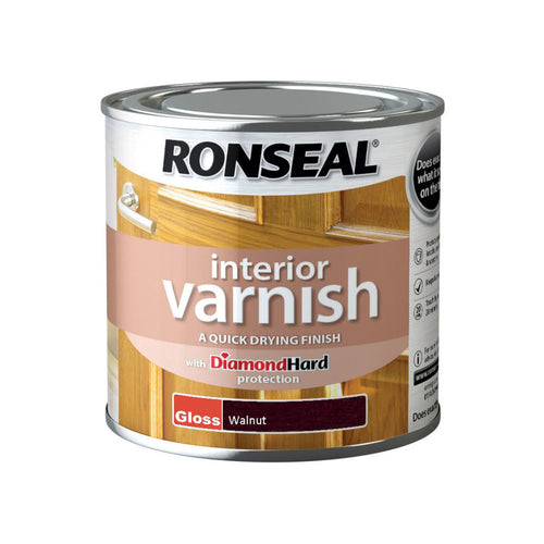 Ronseal Interior Varnish Walnut Gloss 250ml