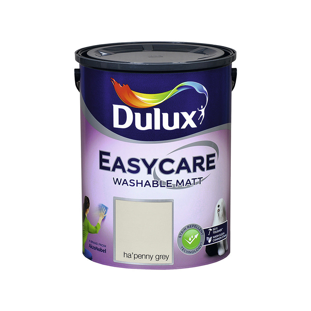 Dulux Easycare Matt Ha'penny Grey 5L