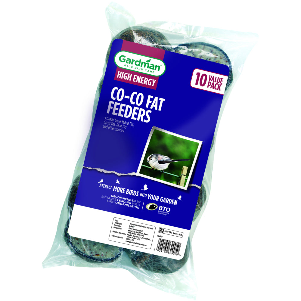 Gardman Suet Filled Co-co Fat Feeder Value 10 Pack