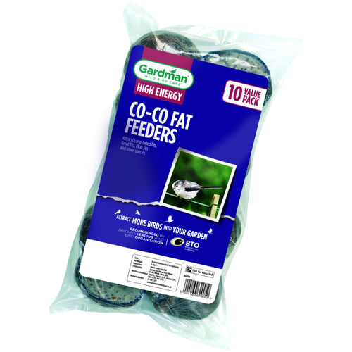 Gardman Suet Filled Co-co Fat Feeder Value 10 Pack