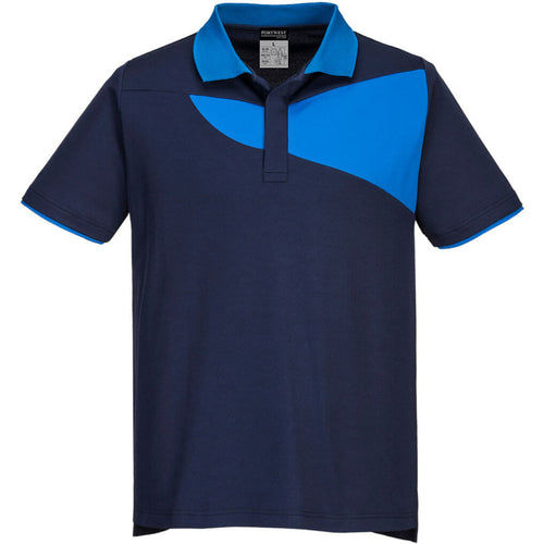 Portwest - PW2 Polo Shirt S/S - Navy/Royal