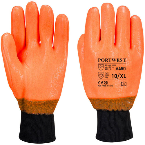 Portwest - Weatherproof Hi - Vis Glove - Orange
