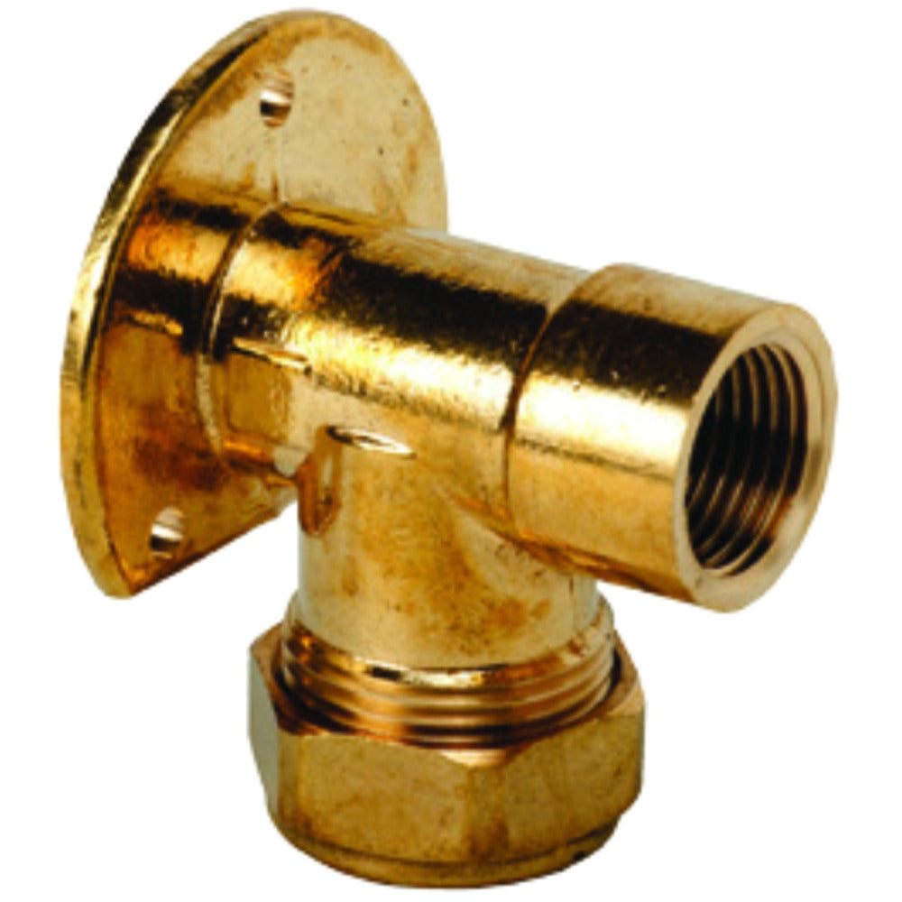 South Coast Brass - 1/2\ x 1/2\ Wall Plate Elbow 321