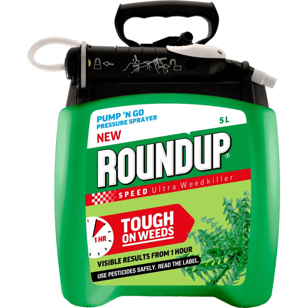 Roundup Speed Ultra Gun 5L pump & go - no glyphosate