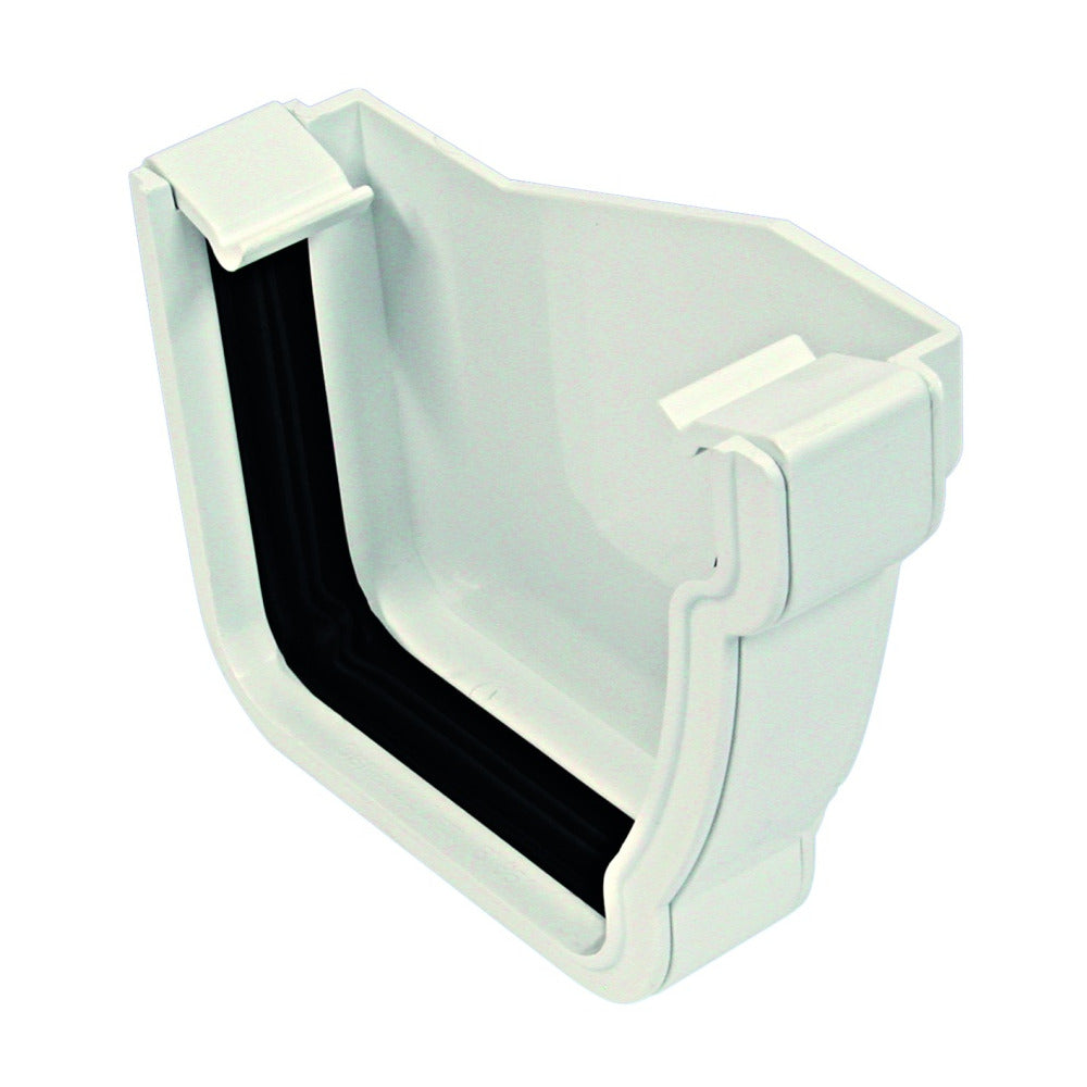 Rainwater StormLine OsRSt PVC-U Extrarenal Stop end Right Hand White 111mm