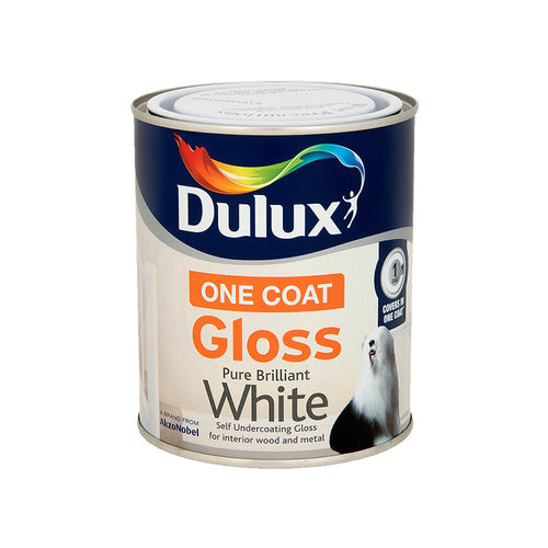 Dulux Once Gloss Pure Brilliant White 750ml