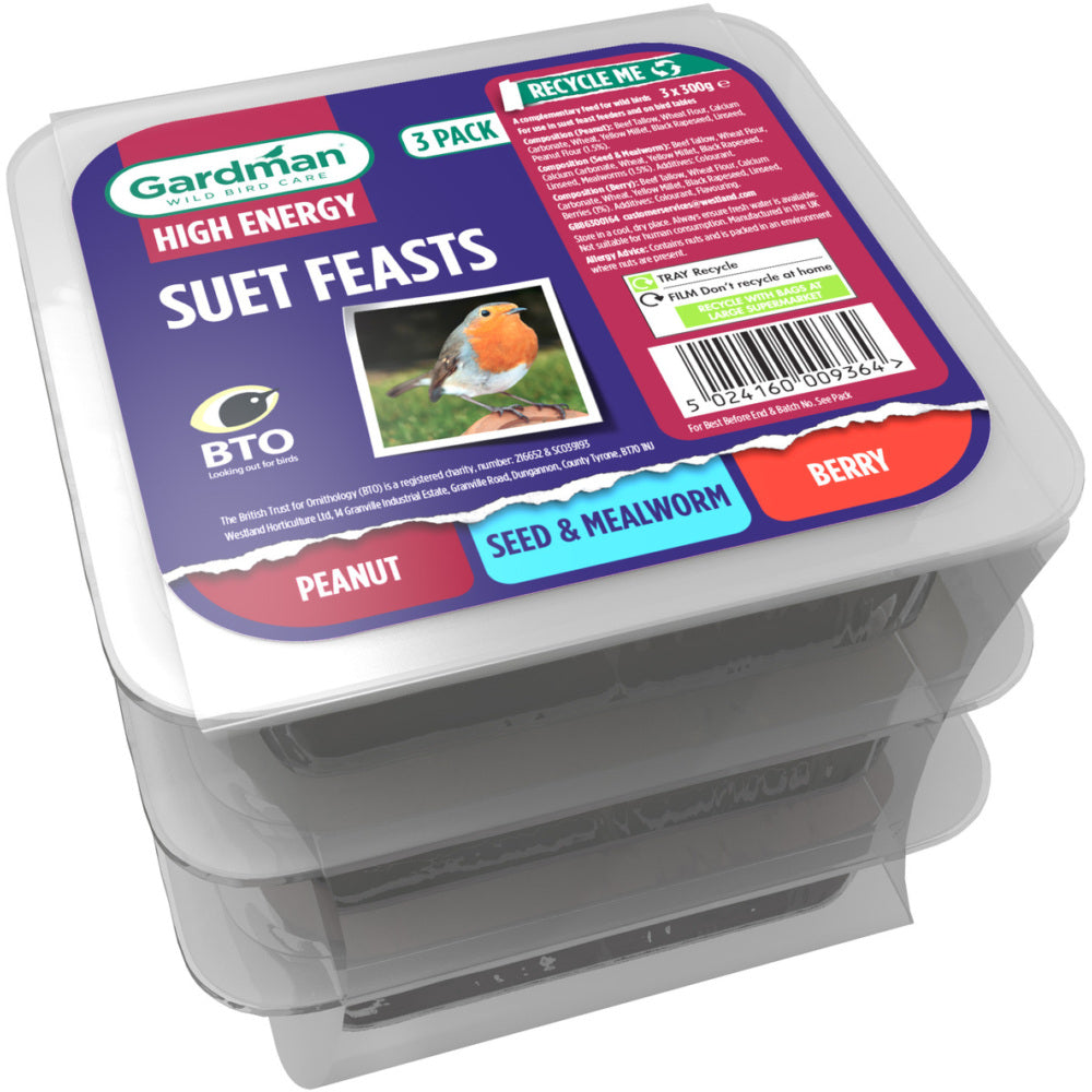 Gardman Suet Feasts 3 Pack