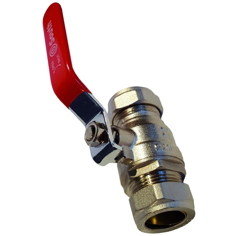 South Coast Plumbing - 1\ Compression Lever Ballvalve Wras Approved