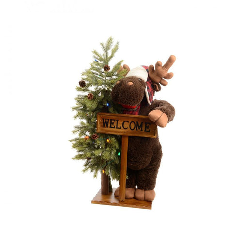 Kaemingk B.V - Inflatable Moose with Tree  - 48cm