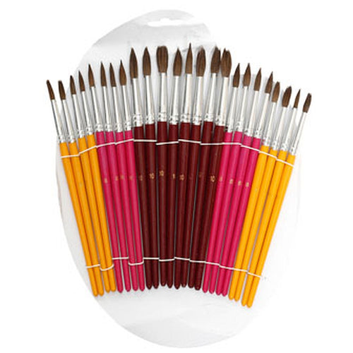 Dosco - Junior Artist Brushes - (24 Brushes Per Card)