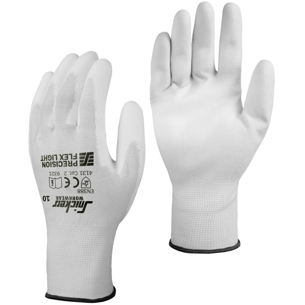 Snickers - Precision Flex Light Gloves - White\\White