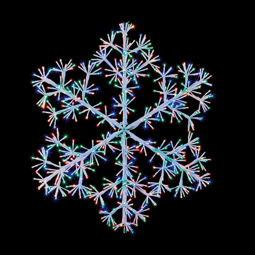 Premier - LED White Starburst Snowflake - 90cm