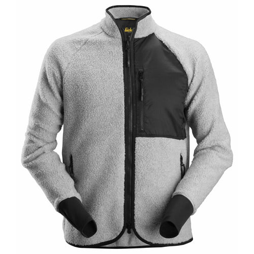 Snickers - AllroundWork, Pile Full Zip Jacket - Grey Melange\\Black