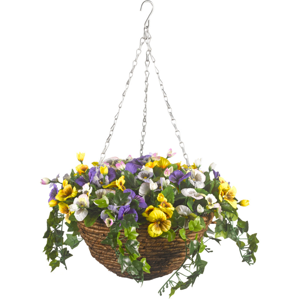 Pansy Hanging Easy Basket - 30cm