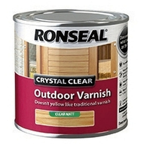 Ronseal Crystal Clear Outdoor Varnish Matt 250ml