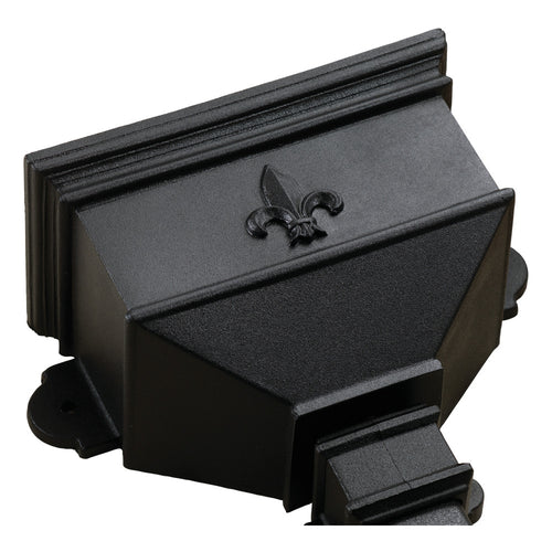 Brett Martin - Cast Iron Style Small Hopper Fleur De Lys Chartwell Green