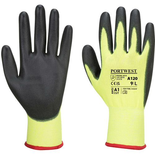 Portwest - PU Palm Glove - Yellow/Black